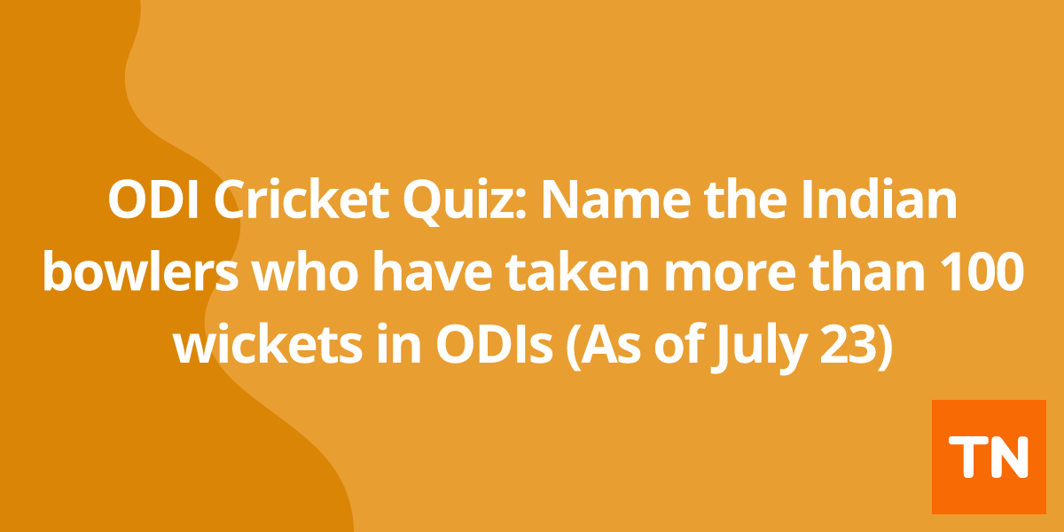 ODI Cricket Quiz: Name the Indian bowlers who have taken more than 100 wickets in ODIs (As of July 23)