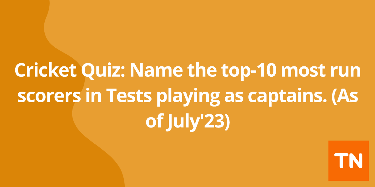 Cricket Quiz: Name the top-10 most run scorers in Tests playing as captains. (As of July'23)